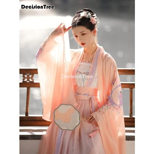 2021 woman chinese traditional ancient dance costumes women national stage ethnic hanfu embroidery tang suit for lady