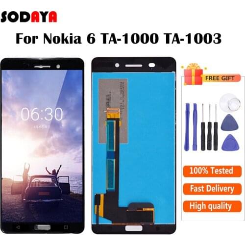 5.5" For Nokia 6 N6 LCD Display With Touch Screen Digitizer Panel Assembly For TA-1021 TA-1033 TA-1025 LCD