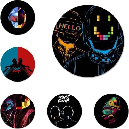 58mm Daft Punk Icons Pins Badge Decoration Brooches Metal Badges For Backpack Decoration