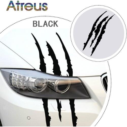 1Pcs 40 x 12cm Car-Styling Scratch Stripe Headlight Stickers For Ford Focus 2 3 VW Passat B6 B7 T4 Skoda Rapid Fabia Octavia A5