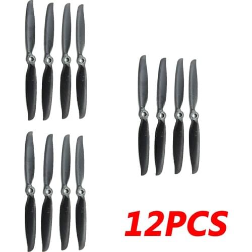12PCS RC Aircraft 2450KV Motor Propeller 6x4E High Speed Propeller 6040E Propeller Remote Control Aircraft Blade Accessory
