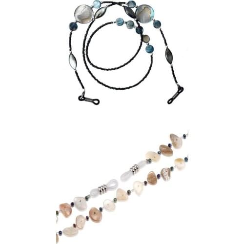 2Pcs Beads Beaded Eyeglass Chain Glasses Holder Handcrafted Craft Supplies