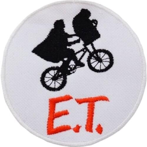 4'' the Extra-Terrestrial Bike Embroidered iron on and sew on Patch for NC