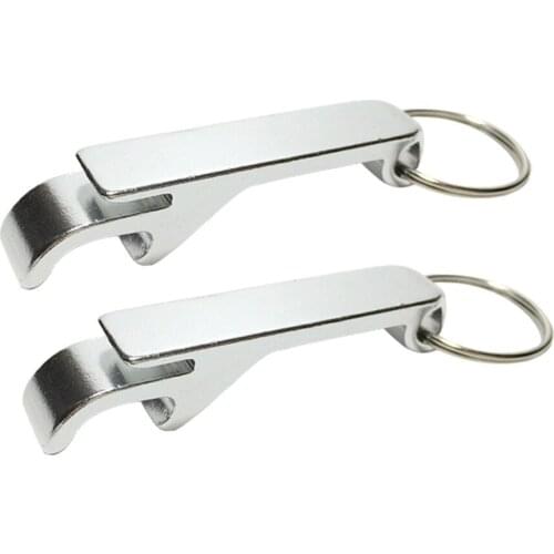 Portable Aluminum Alloy Key Ring Keychain Bottle Openers Creative Beer Bar Opener Bottle Tools Wedding Party Favor Gifts