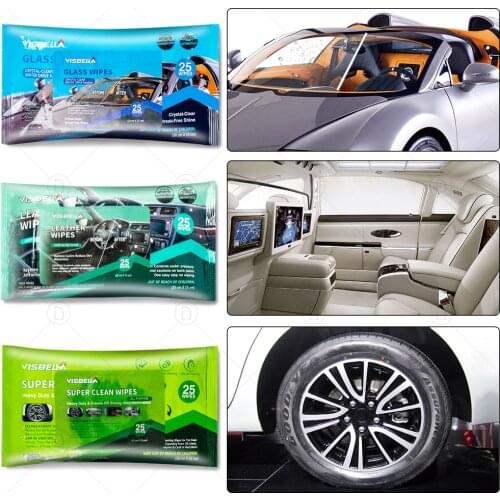 Car Cleaning Agent Wet Wipe Kitchen Grease Super Clean Wipes Car window Oil Stain Remover Heavy Duty Strong Decontamination