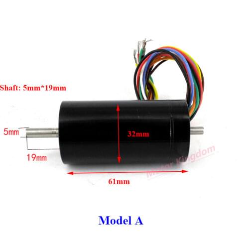 DC 24V 13000RP Electric 32mm Brushless Coreless Motor With 3-main Wires&5-hall Wires High Speed for Vibration Cutting Machine