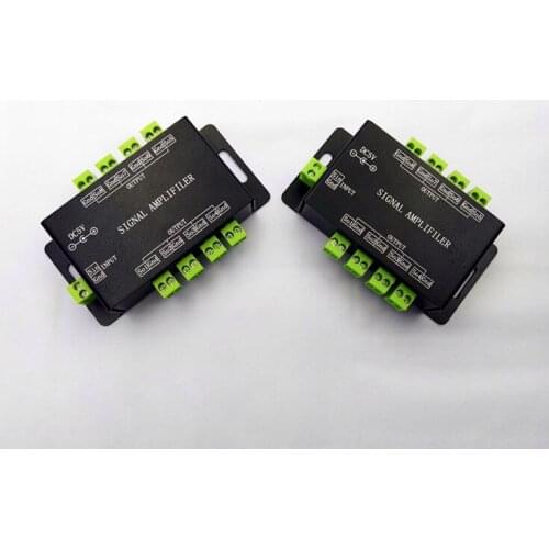 DC5V-24V Signal Amplifier via SPI output signal Symphony 8 control group Amplifier for music controller ws2811 5050 led strip