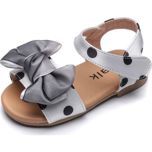 Skoex Children Sandals Summer Fashion Baby Girls Princess Sandals Little Girls Toddler Soft Soled Non-slip Breathable Flat Shoes