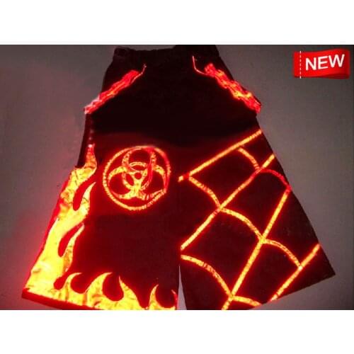 Fluoreszierend PHAT DJ Pants Melbourne Shuffle Asymmetric Raver Ore Techno Hardstyle Tanz Hose Reflective Trousers NEW