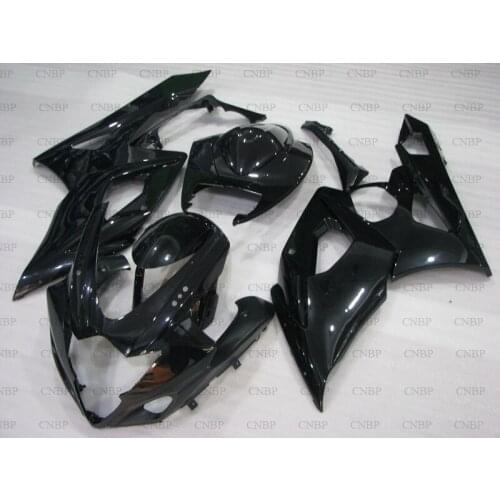 GSXR 1000 06 Fairings GSX-R1000 2005 - 2006 K5 glossy Black Fairings GSX-R1000 06 Fairing Kits