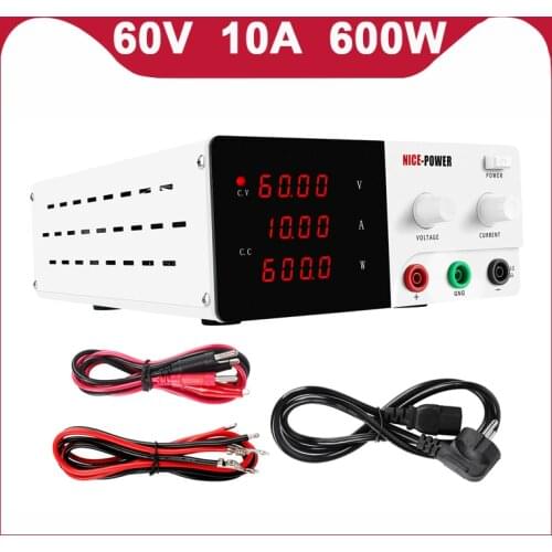 60V10A 30V 20A DC Power Supply Lab Adjustable Laboratory Voltage Stabilizer Switching Regulated Bench Power Supply Power Source