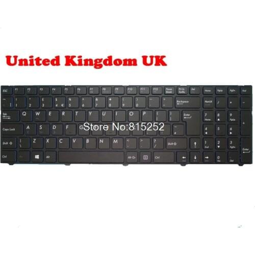 Laptop Keyboard For MEDION AKOYA E7415 MD60392 MD99151 MD60013 MD60181 MD60123 MD99154 MD99153 MD60087 United Kingdom Blue edge