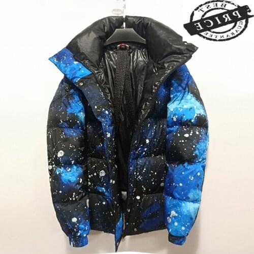 Down Fashion Mens Jacket Man Clothes 2021 Streetwear Thick 20%Duck Down Jacket Casual Warm Coat Male Hiver Casaco LW22a5