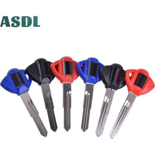 Motorcycle Uncut Blade Blank Key Embryo Left & Right Double Slot For Suzuki GSX GSXR 400/600/750/1000/1300 BANDIT HUYABUSA #a