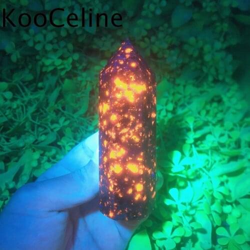 Natural Crystals Quartz Yooperlite Tower Point Energy Reiki Stones Room Home Office Aquarium Decoration Accessories Gemstone