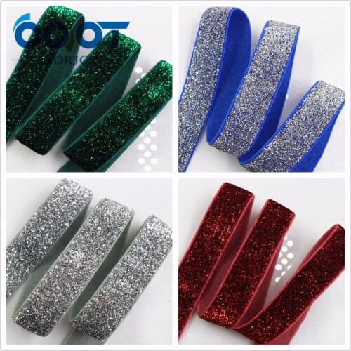 OOOT BAORJCT 175175,16MM solid Green onions Elasticity Ribbon,DIY handmade headdress accessories material,Hair decoration