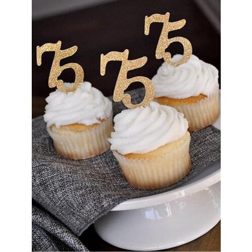 Personalize glitter Number Cupcake Toppers in any Number from 1-999 CHOOSE YOUR NUMBER Custom Number Cupcake Toppers
