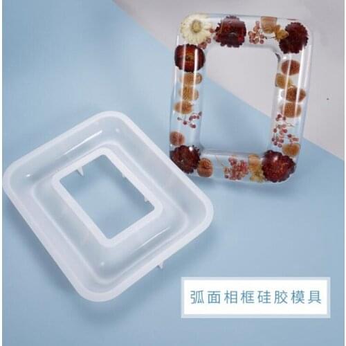 Transparent Silicone Mold Frame Pendulum Decoration Rounded Arc Silicone Mold DIY Frame Decoration Crystal Epoxy Mold