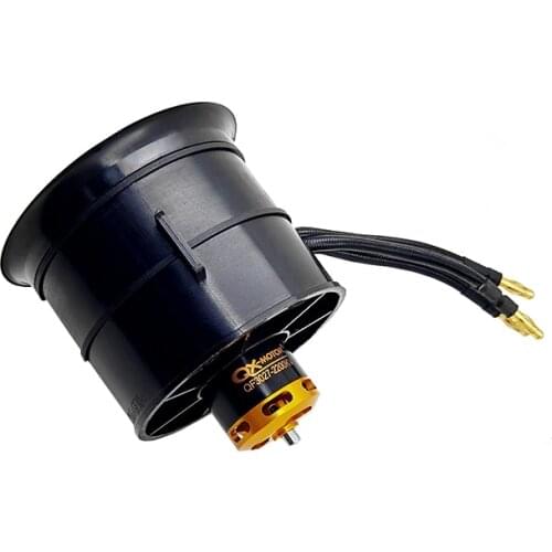 QX-Motor 70mm EDF 2.7kg Pull Force 2200KV 12-Blade Multi-Blade Fan Brushless Motor 6S For RC Airplane Model Drone Accessories