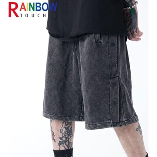 Rainbowtouches Shorts Men 2021 New High Street Windside Open Breasted INS Web Celebrity Hip Hop Popular Logo Men Slacks