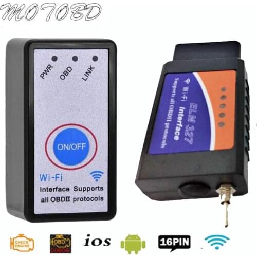 ELM327 V1.5 OBD2 Scanner WIFI V1.5 OBD 2 Car Diagnostic Tool for IOS Android PC ELM 327 1.5 Scanner OBDII Reader