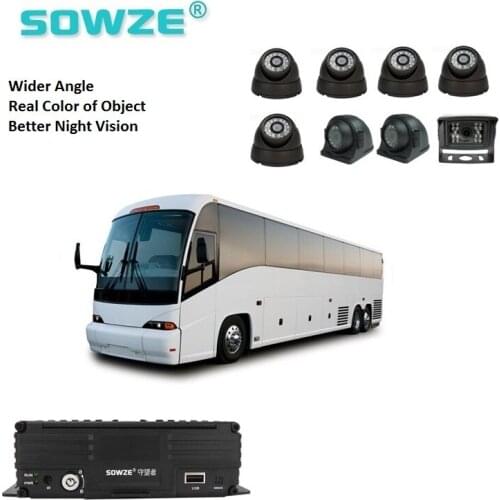 8 Channel Mobile Car DVR Recorder Vehicle Traveling Data Recorder Mobile DVR Kit for School Bus/Taxi/Truck
