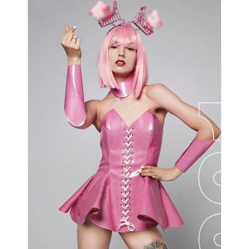 Nightclub Jazz Gogo Dance Costume Party Dress Rave Stage Wear Women Dancer Performance Costume Bar Dj Singer Clothing VDB3631