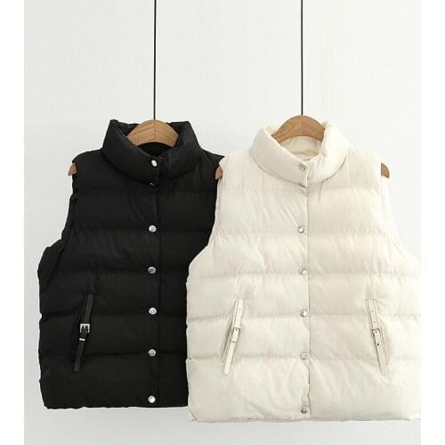 Cotton Vest Womens 2020 Autumn And Winter New Loose Wild Short Cotton Waistcoat Thick Warm Jacket