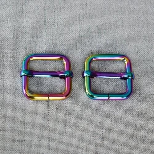 1 Pcs/Lot 20mm Colourful Metal Adjuster Sliders Bag Dog Collar Belt Straps Garment Sewing Accessory Tri-Glides Strong Hardware