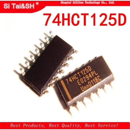 10pcs/lot 74HCT125D 74HCT125 SOP new original Logic IC buffer