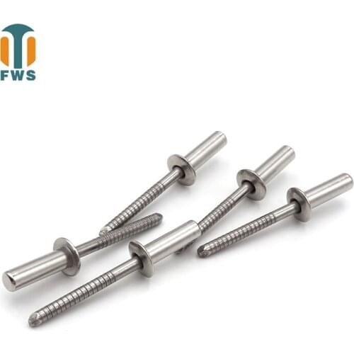 50 PCS M3.2 DIN EN ISO 16585 GB/T 12615.4 Stainless Steel Round Head Closed End Blind Rivet Sealed Hollow Rivets Blind Rivets