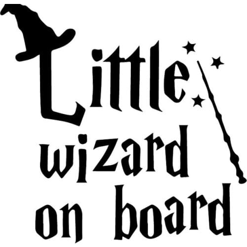 Elf Rear Windshield Car Sticker Warning on Car Decals PVC Decal Accessories Waterproof and Sunscreen Black/white,18cm*18cm