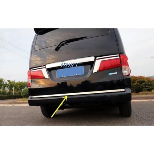 Car Accessories Exterior Decoration Stainless Steel Rear Tail Gate Molding Cover Trim For Nissan NV200 2018 Car-styling