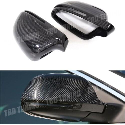 For Audi A3 8P A4 S4 B8 8K A5 S5 B8 8K A6 S6 C6 4F Q3 SQ3 Carbon Fiber Rear Vew Mirror Cover