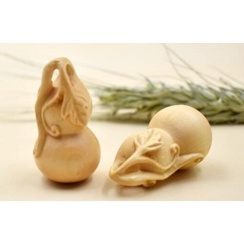 Boxwood carving, gourd, keychain, wood carving accessories
