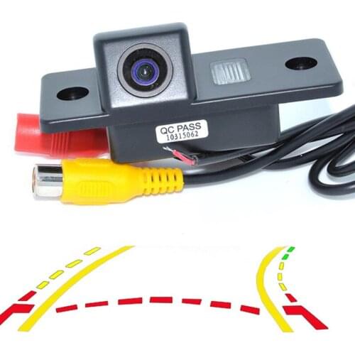 Dynamic Trajectory Tracks Car Rear View Camera For VW Tiguan Touareg Poussin Old Passat Porsche Cayenne Fabia POLO Golf