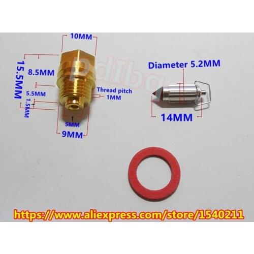 HMHonda VLX 400/600 Steed 400/600 VT250 BROS400 V-shaped cylinder motorcycle Keihin carburetor needle valves and Needle base kit