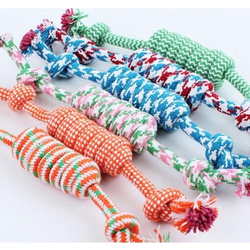 Creative Pet Toys For Dog Funny Chew Knot Cotton Bone Rope Puppy Dog Toy Pets Dogs Pet Supplies Pet Chewing Twist Rope