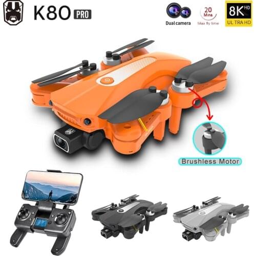 JINHENG RC GPS Drone 4K Professional Aerial Photographic Foldable Quadcopter With Camera Anti Shake HD Dual 8K Brushless Toys