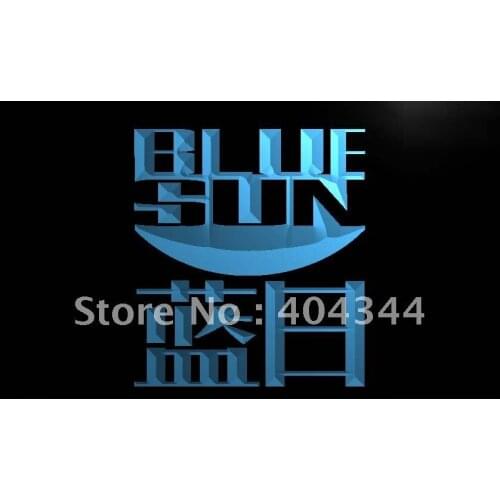 LC231- Firefly Serenity Blue Sun LED Neon Light Sign home decor crafts
