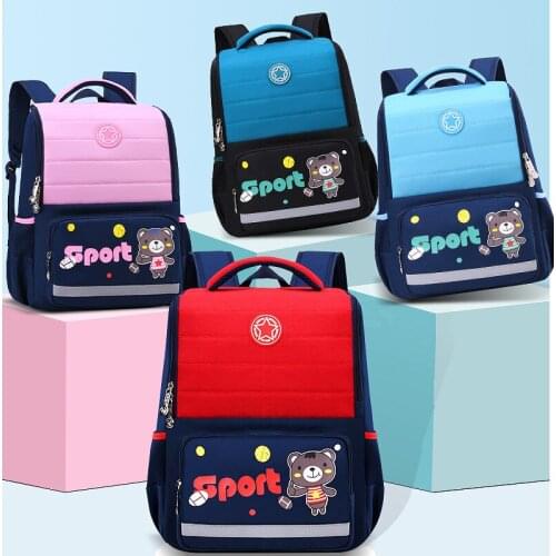 Cartoon Lightweight School Backpack Children Orthopedic Bookbag Primary Waterproof Schoolbag For Girls Boys Kids Printing Bolsas