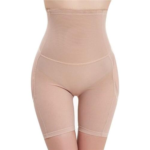 Hot-selling Womens High-waist Abdomen Pants, Buttocks, Buttocks, Padded, Fake Buttocks, Buttocks, and Hips, Boxer Shape Pants