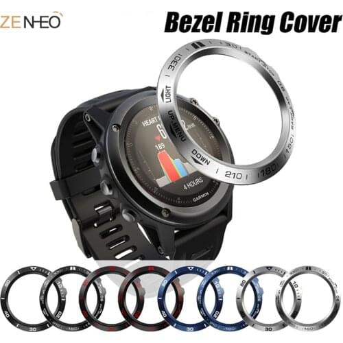 For Garmin Fenix 3/Fenix 3 HR Metal Anti-scratch Sticker Protection Ring Smart watch Accessories For Fenix 3 protective Rings