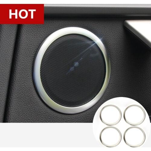 Interior Car Door Speaker Cover Trim For BMW X3 F25 2011-2017 4pcs Car accesories interior Car Trim