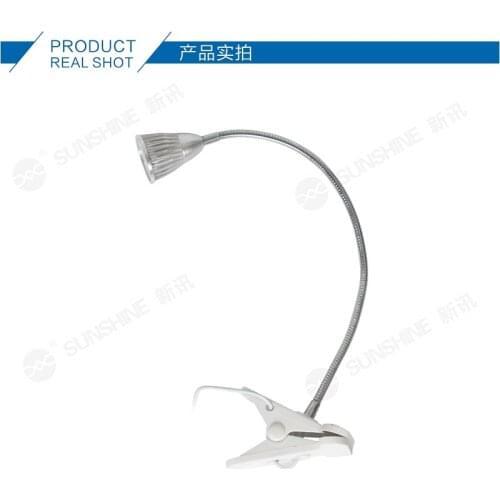 SUNSHINE SS-802 Table Lamp Led clip on Desk Lamp Clip Study work Lamps Flexible Gooseneck Desktop reading book Table Light