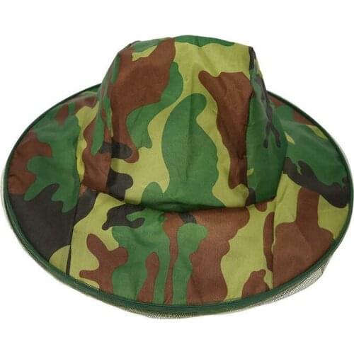 Fishing Bucket Hat Mosquito Head Net Cap Large Brim Sunshade Breathable Outdoor Protective camping hiking hat