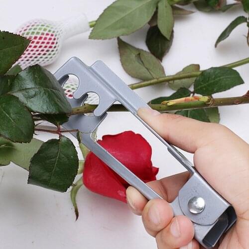 Rose Plier Removing Burrs Garden Tool Flower Cut Tool Florist Metal Flower Rose Thorn Stem Leaf Stripper Pruning Flower Branches
