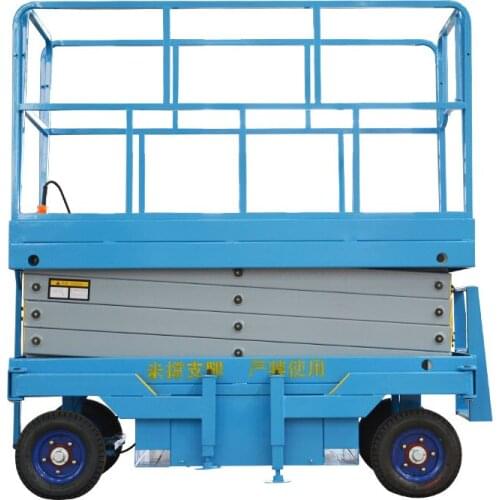 Qiyun Best sale height 4m mobile scissor lift platform used inHarbor lobby loading and unloading goodsgoods