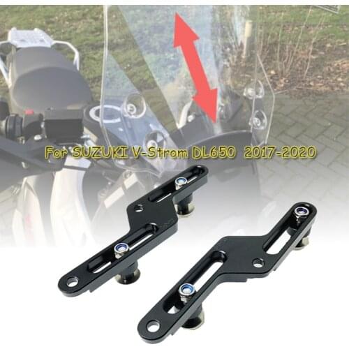 V-STORM 650 DL650 Windscreen Adjusters Motorcycle CNC Windshield Bracket fits For SUZUKI V STROM 650 DL 650 2017 2018 2019