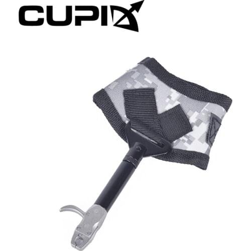 360 Degree Adjustable Wrist Strap Camouflage Canvas Compound Bow Release Designed for Left Right Hand Fit Youth to Adult Archery